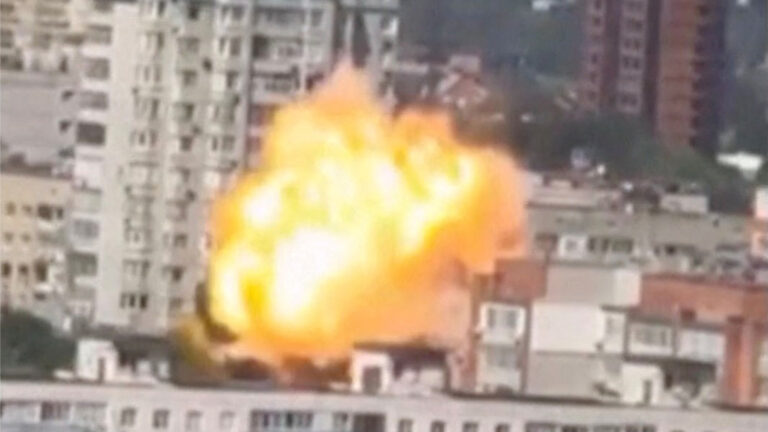 Ukrainian drone hits apartment building in southern Russia