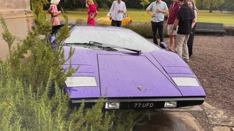 ‘Haunted’ Lamborghini Countach Somehow Drives Itself Into Scottish Castle